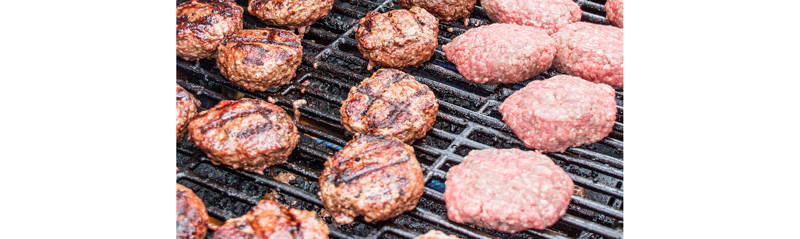 Hamburgers on plate